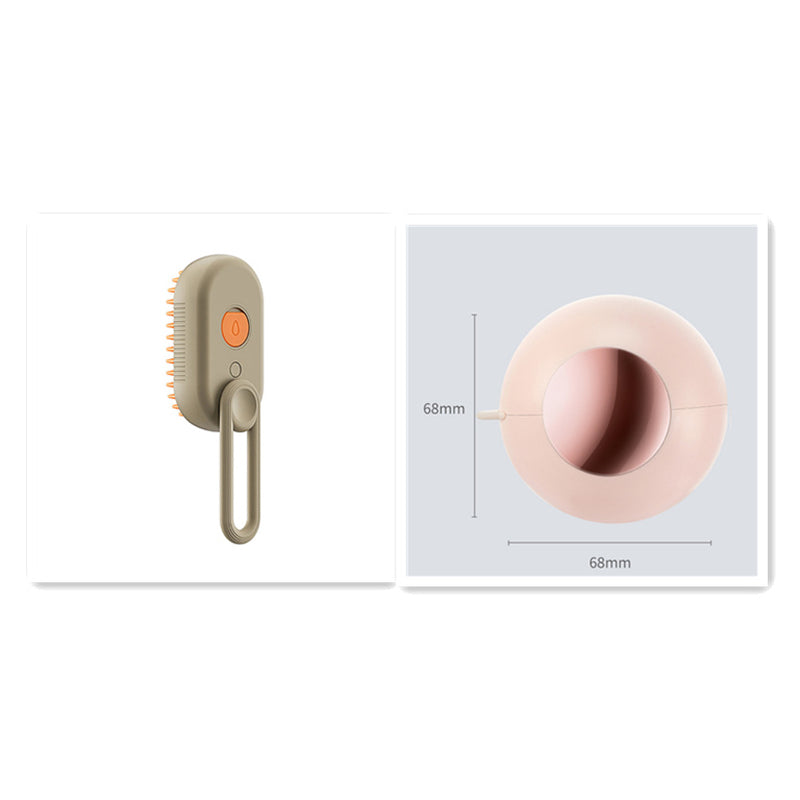 Cepillo de vapor para perro y gato – modelo Café + accesorio