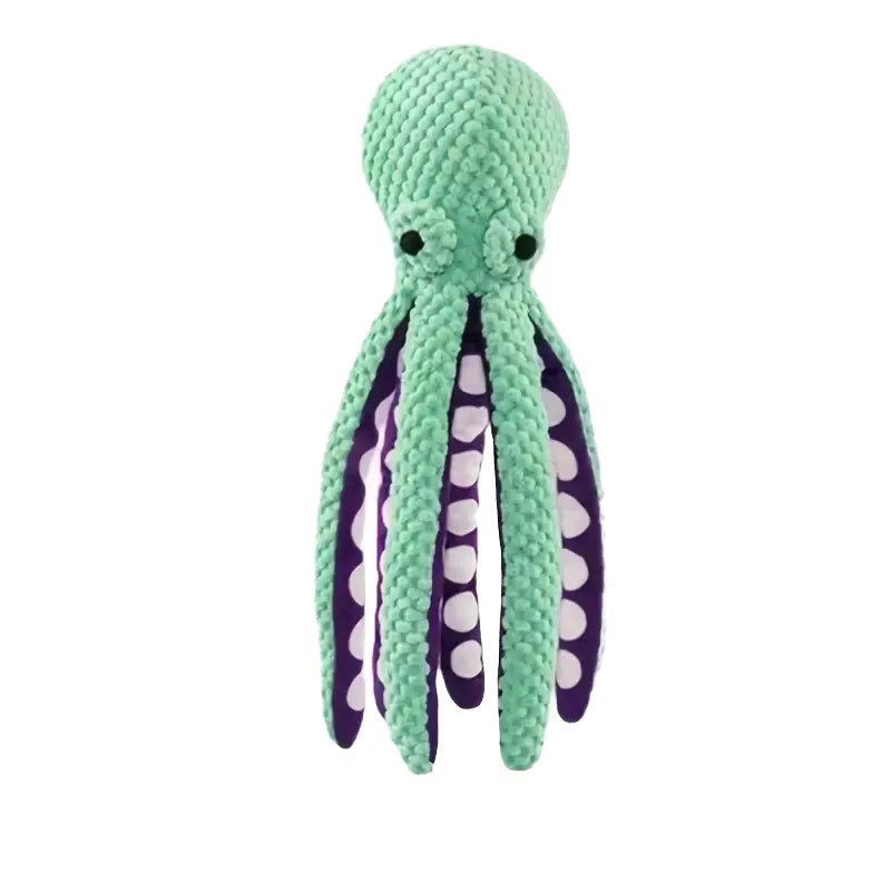 Pulpo de Peluche con Sonido para Perro – Juguete Interactivo Resistente